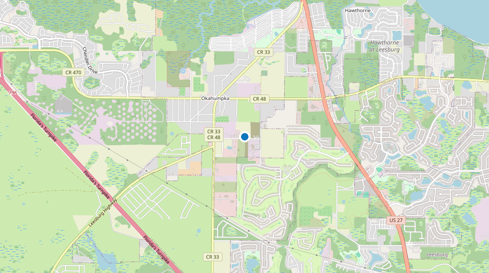 Street map showing the VIP Leesburg location in Rogers Industrial Park.